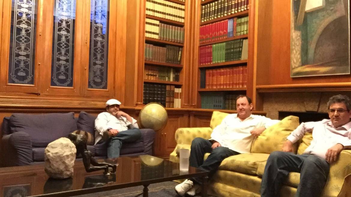 Con José Antonio Parra en la Casa de la Justicia