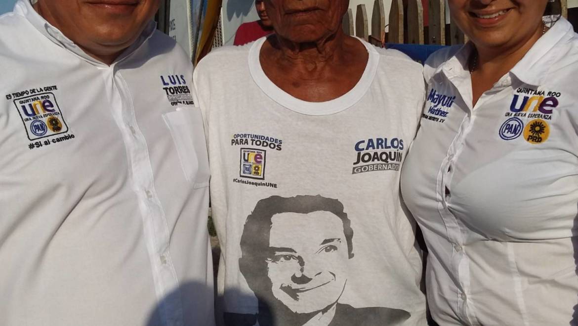 Joaquin Hernández Diaz de 92 años de edad en campaña.