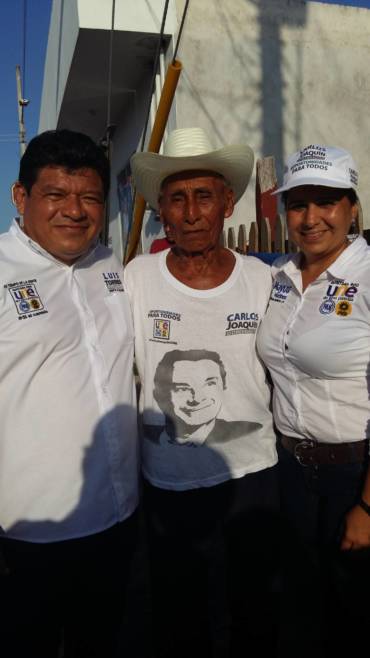 Joaquin Hernández Diaz de 92 años de edad en campaña.