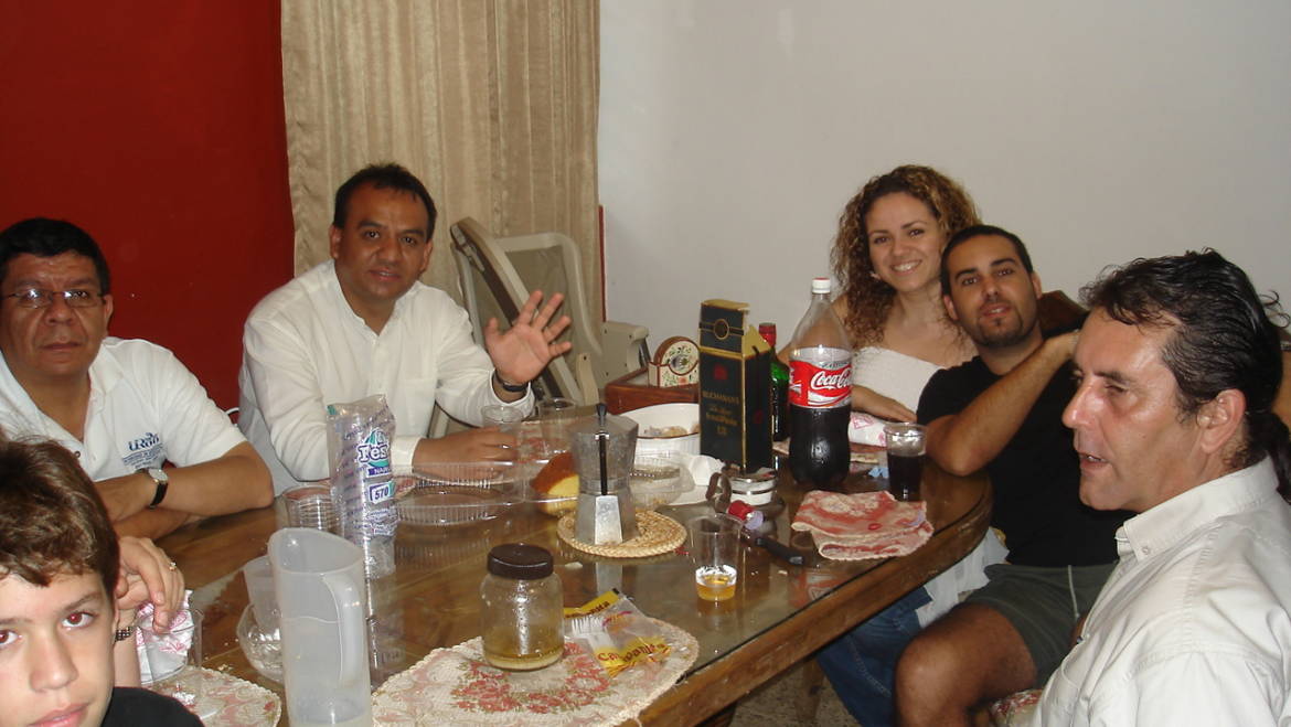 Con José Arroyo, Juan Manuel Espinosa, Onésimo, Nacho y Yamit