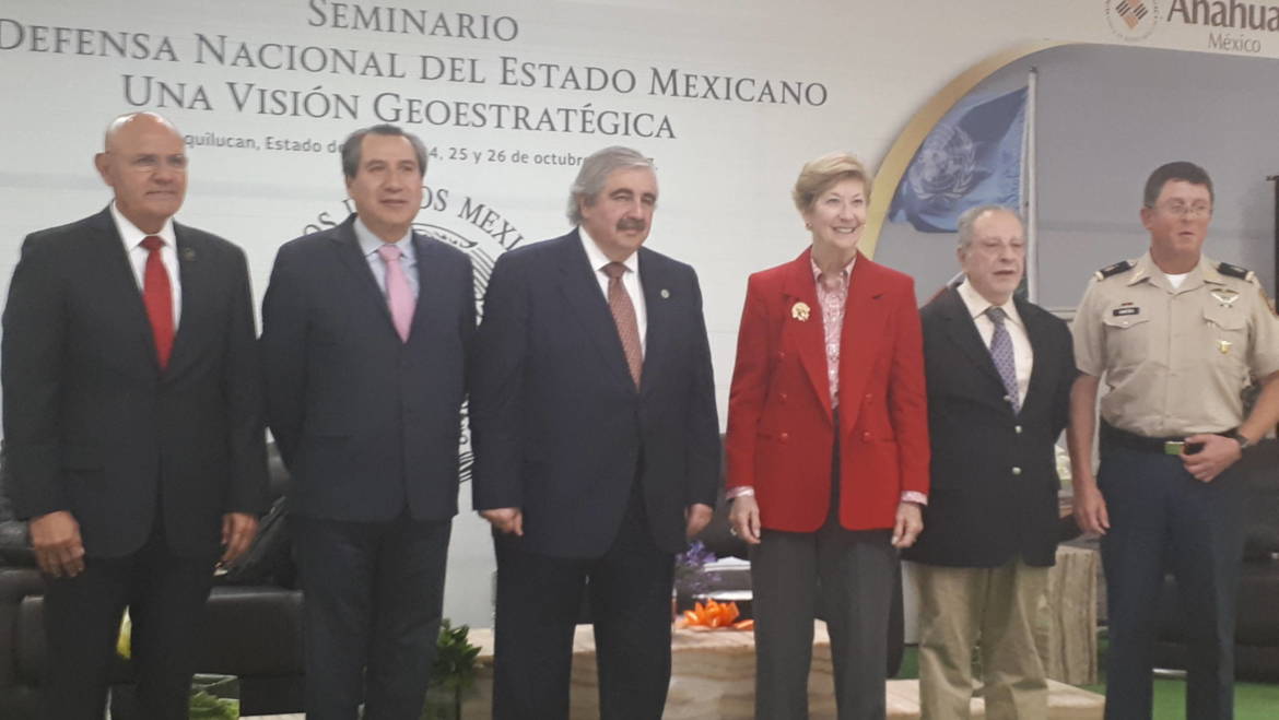 En Seminario de la Anáhuac: Sodi con Adrián Bonilla, Margaret Hayes y Juan Rial