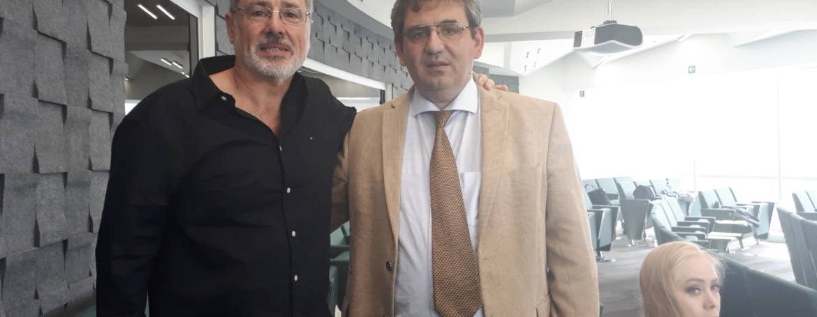 Con Marcelo Saín en la UDLAP