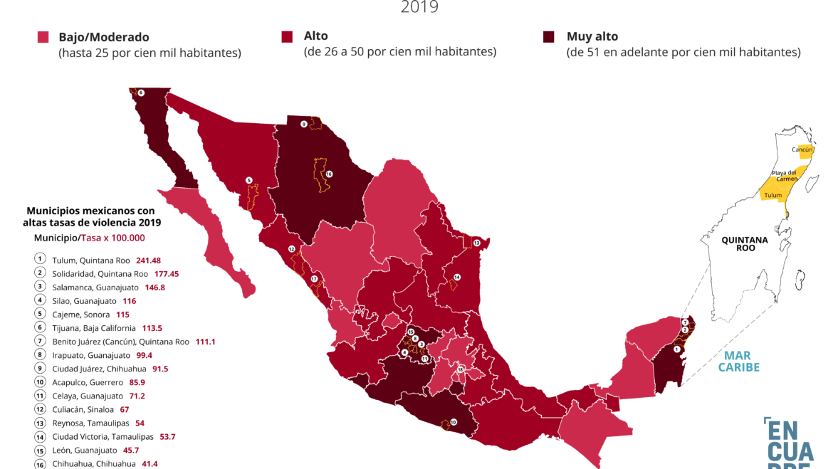 Quintana Roo encabeza la violencia homicida en el país