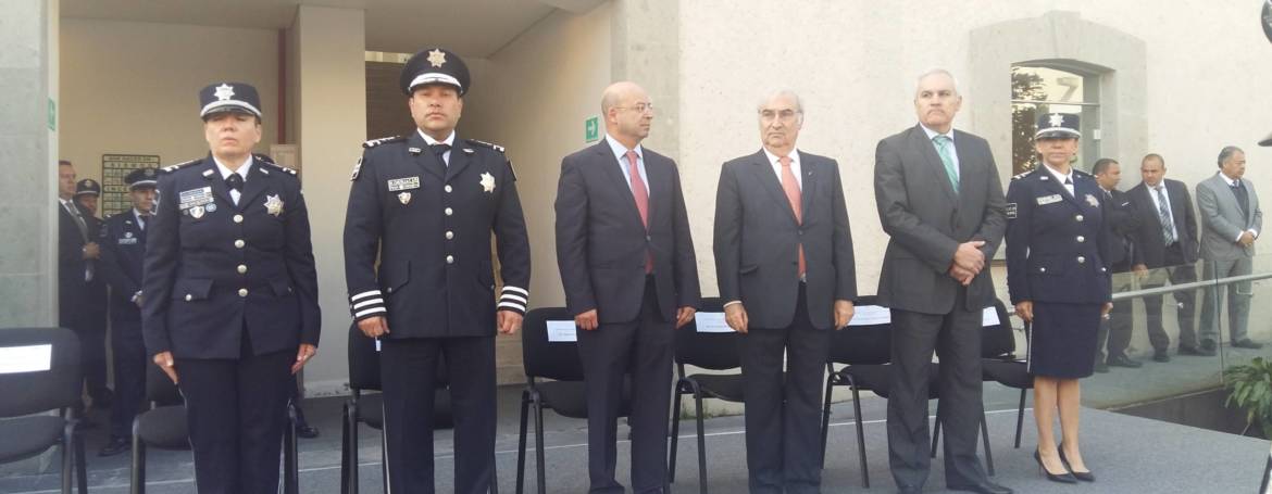 Francisco Rojas Aravena Con Renato Sales inaugurando Maestría en Seguridad Hemisférica de Policía Federal