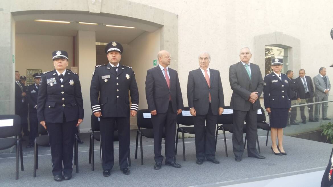 Francisco Rojas Aravena Con Renato Sales inaugurando Maestría en Seguridad Hemisférica de Policía Federal